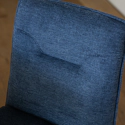 Set di 2 sedie AREN in tessuto blu